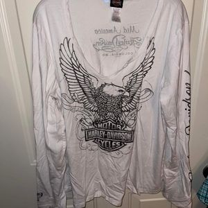 3/4 sleeve Harley Davidson shirt